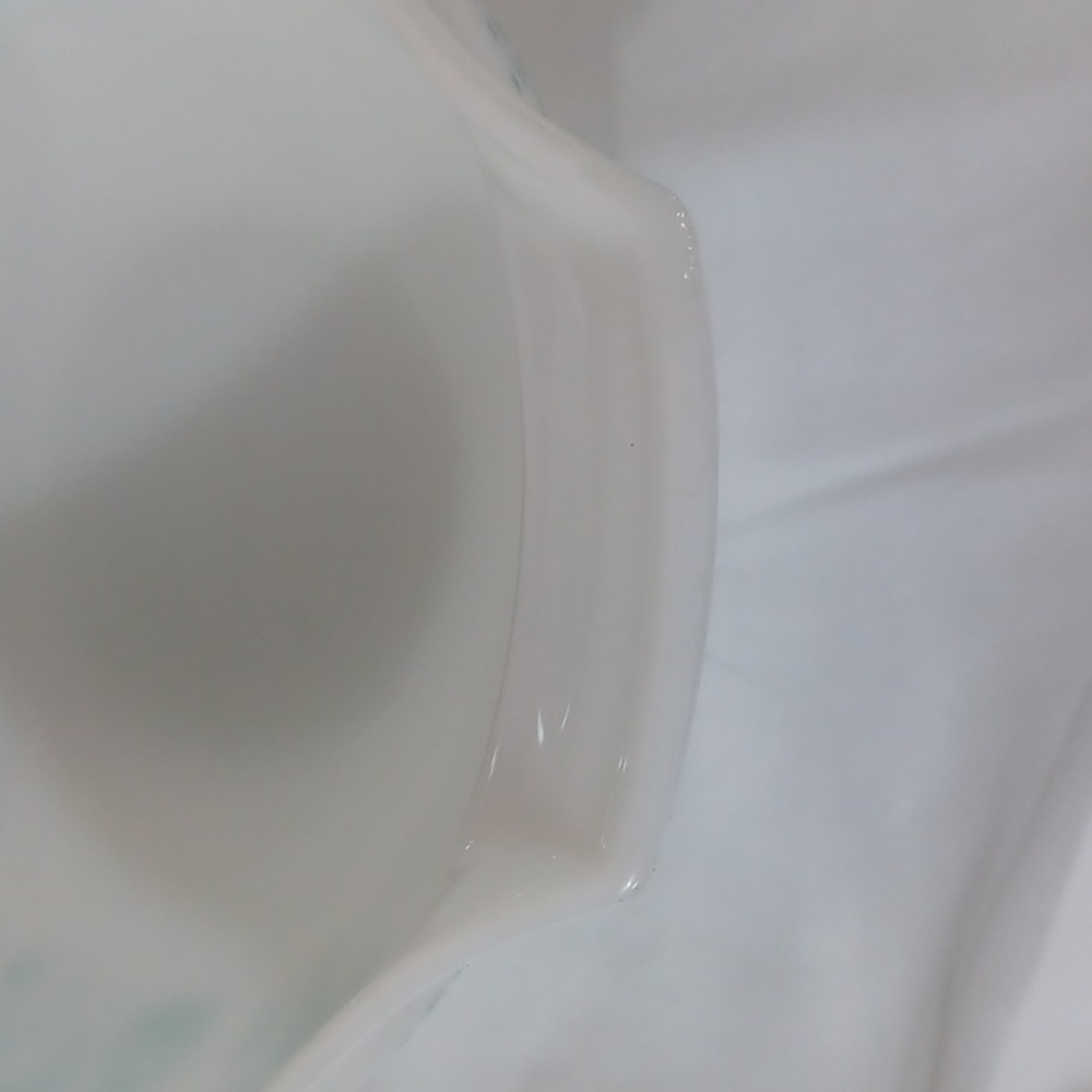 Pyrex Vintage  ButterPrint #443  Turquoise Cinderella Mixing Bowl - Picture 5 of 11